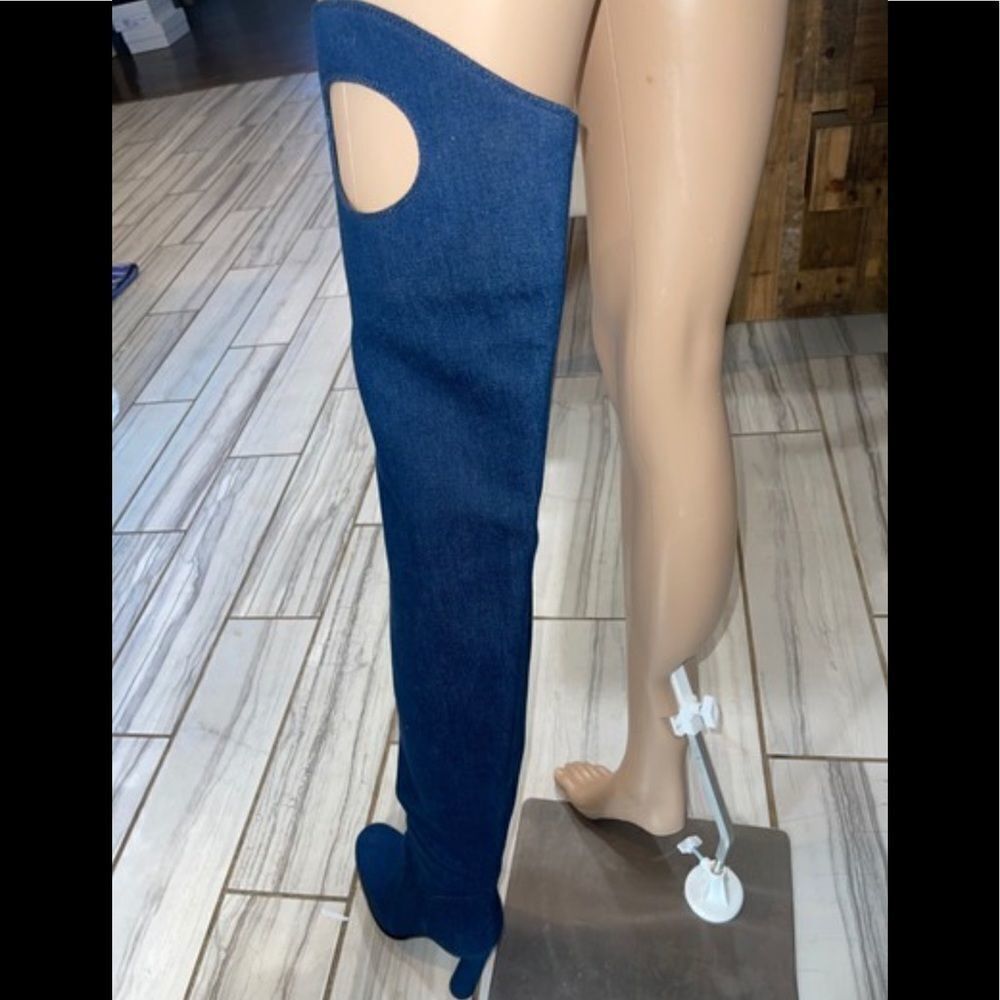 Burberry OTK Denim Boots - Picture 4 of 10